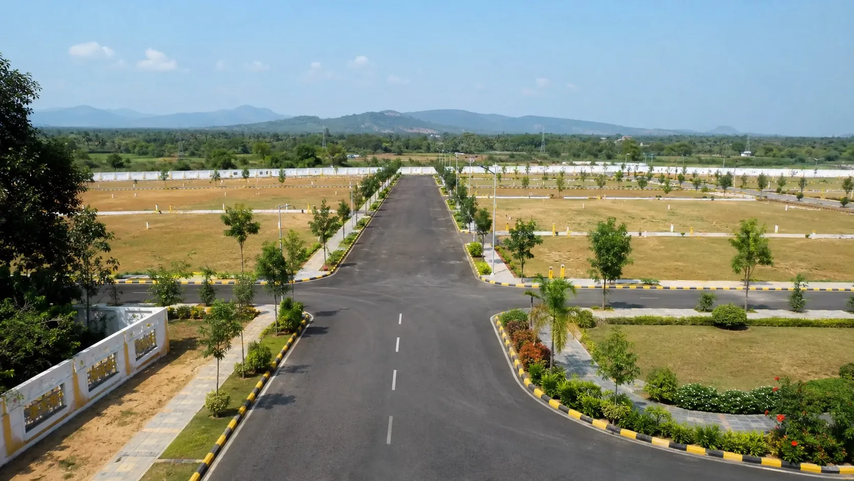 Realistic road infrastructure image