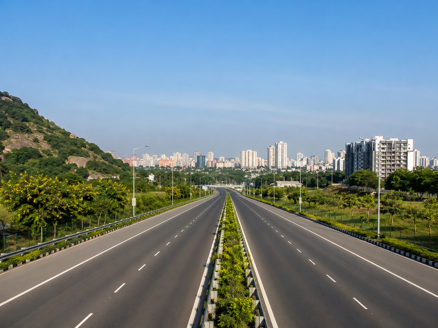 Realistic Vijayawada region growth image